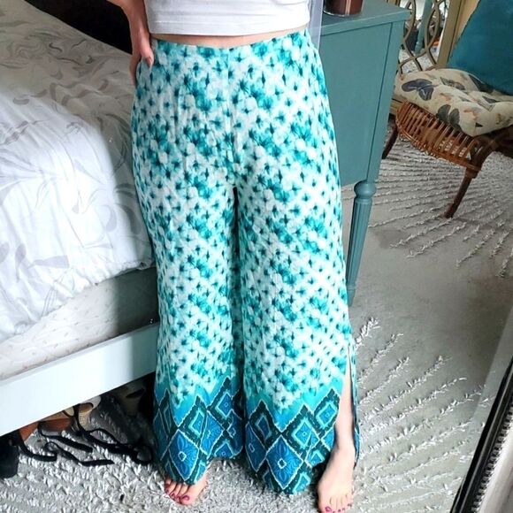 Earthbound Wide Leg Tie Dye Festival Pants - Picture 2 of 11